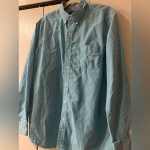 Striped Blue and White Shirt Men’s
